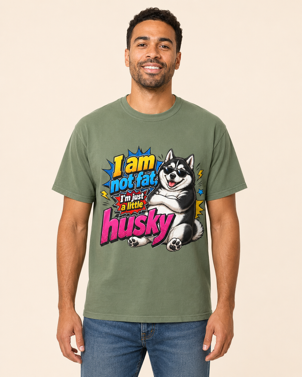 Im Just a Little Husky Graphic T Shirt